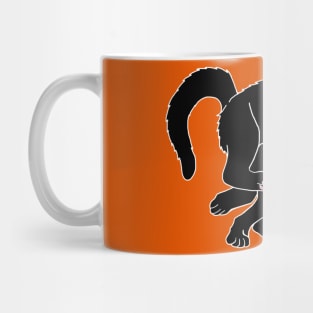 Running Hyper Black Cat Mug